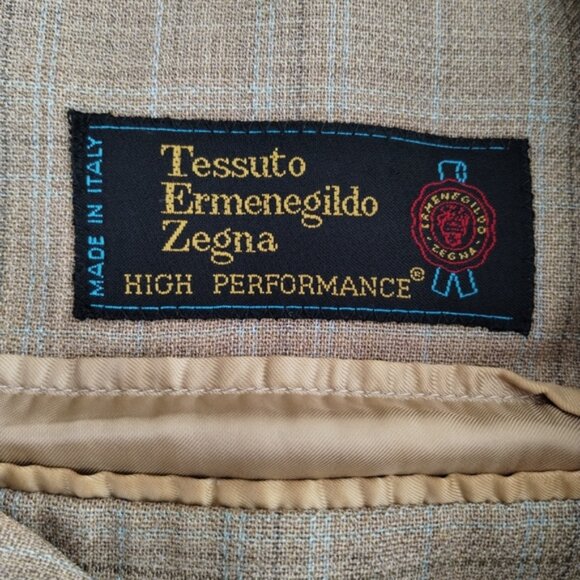 Ermenegildo Zegna Cloth High Performance Blazer Size 40R Brown Checks Old Money - Picture 4 of 14